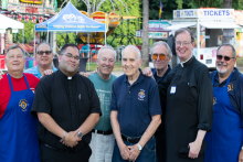 Mike Milner, Adam John, Deacon John Barbera, Father JP Seon, Skip Sylvester, John Gallagher, Art Sullivan, Father Brian McSweeney, Steve Calcutti